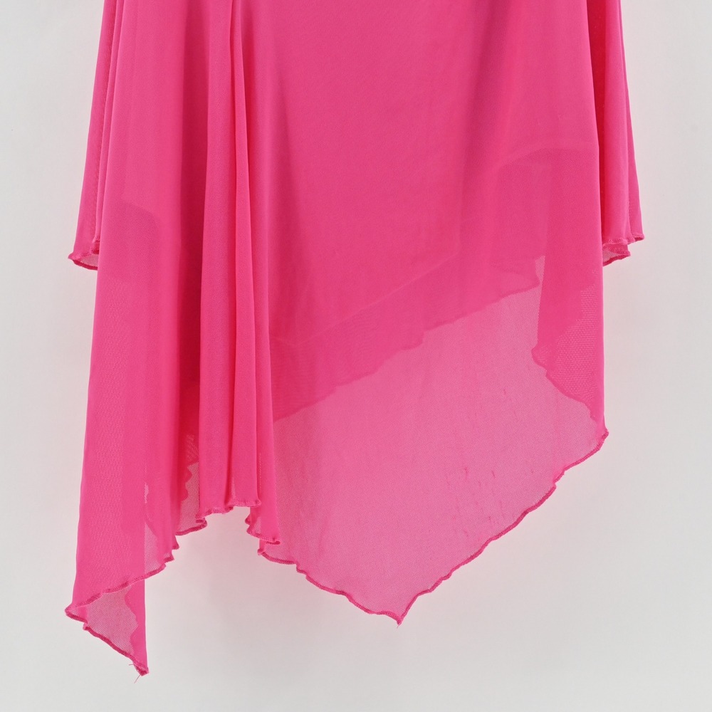 Dolls Kill Delias Mermaid Kisses Mini Dress Size L Pink Asymmetrical Going Out‎ - Picture 10 of 14
